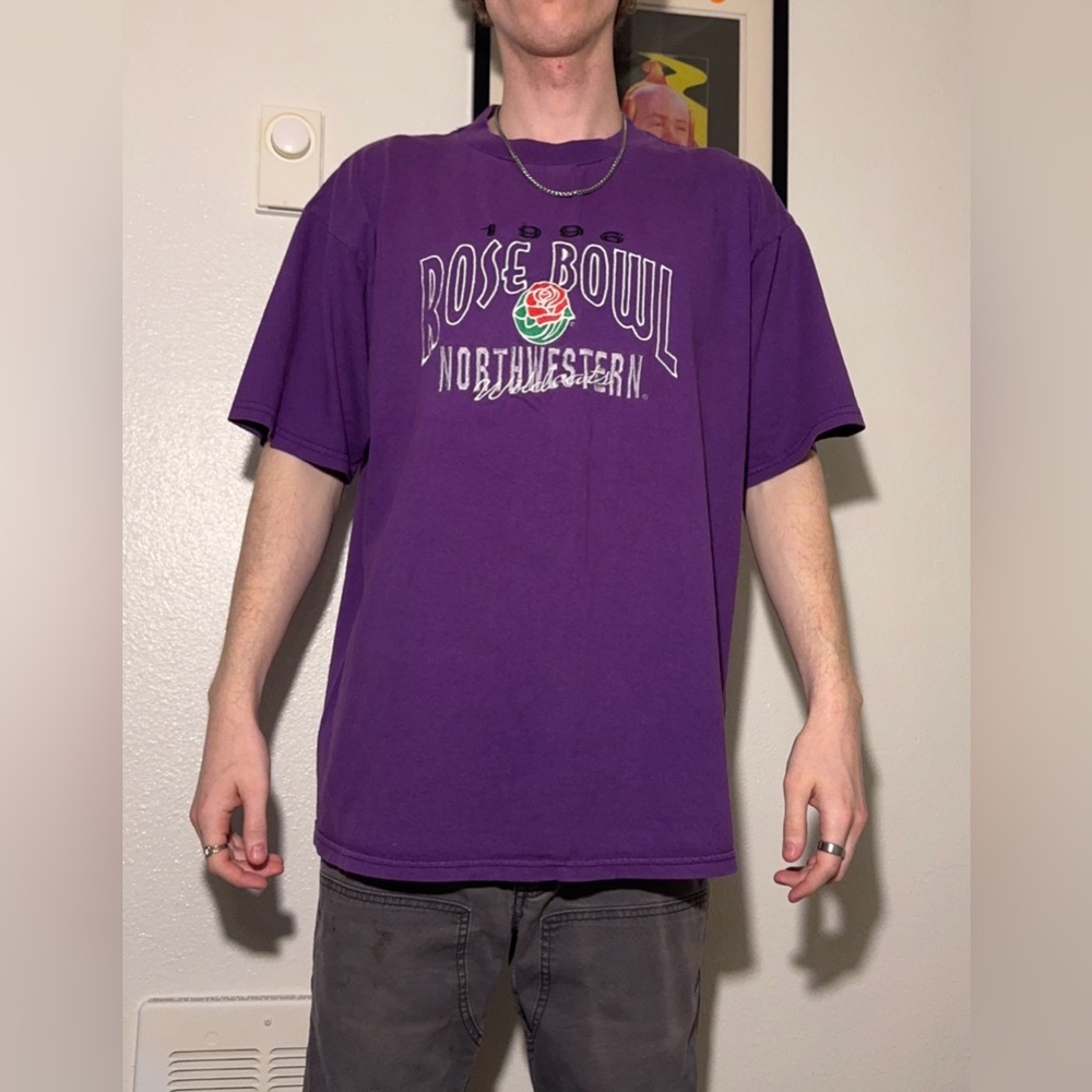 Vintage Northwest Purple Rose Bowl Graphic Tee